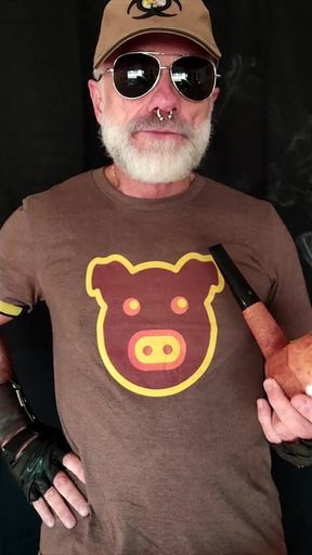 Huge Pipe Smoking Dad