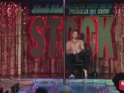 Beautiful guys dancing Striptease.A lot of erotic movements