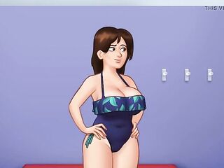Summertime Saga - Gameplay - Roleplay - Debbie Wears Bikini