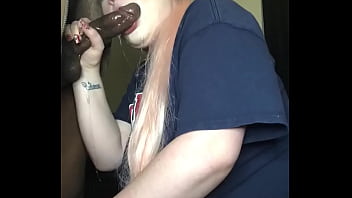 Thick blonde suck huge bbc