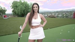 ”Big Boobs Beautiful Babe Koda Monroe Teases Her Tits Outdoors”