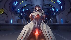 Warframe - Garuda Riding With Cgi Girl