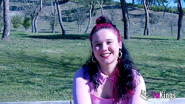 Redhead teen babe goes skating and gets FUCKED HARD!!