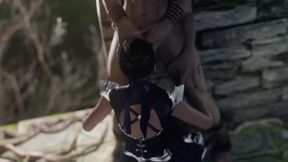 Sheva and Kitana Massive Facial (futa Shemale)