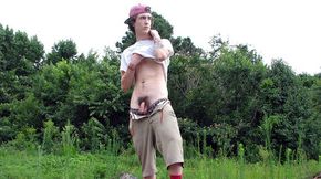 Busting a nutt near the woods