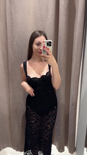 Adorable teen shows off her cute solo boobs