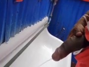 hard to pee when you have a big cock