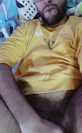 Fucking my ass with my own cock and cumming inside me