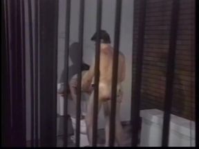 Fit prisoners get horny and do rough bareback fucking
