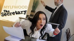 Demanding lawyer's secretary gets wild on her job
