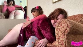spanking bog stepsister for stealing diaper lizzy james and dakota marr ageplay