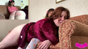 spanking bog stepsister for stealing diaper lizzy james and dakota marr ageplay