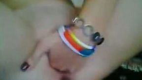 Lustful teen is four fingering and toying her shaved slit