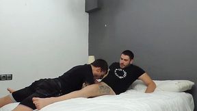 Massage turns into a cum-sucking finale with Magic Javi & Kevin Lauren