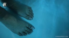 Blue bath legs and feet