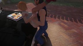 trucker has sex on a chevy impala