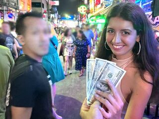Picked up an escort near a nightclub and offered hard sex for cash - Anal and Spunk flow on face