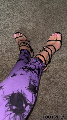 Leggings & Heels POV by Ivys Feet