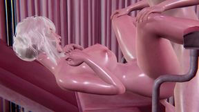 Blonde Waifu with Big Tits in 3D Hentai - Side Floor Sex with Close-Up Views, Thrusting Doggy Pose, and POV Missionary Creampie