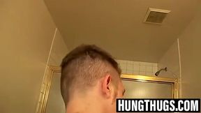 Wiley chills with dick out buddy Billy nearby