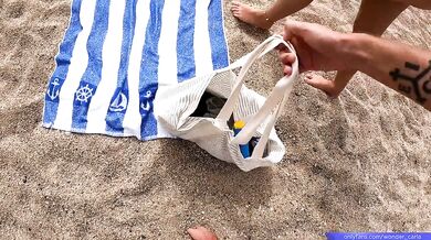 Barcelona Nude Beach Stranger Squirts POV Hotel Cum Destruction