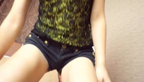 Ayumu Sena gives a closeup of her pussy being fingered