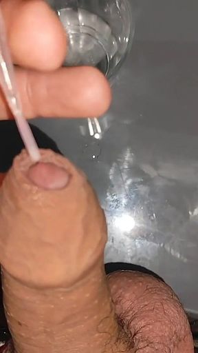 Glue with Water Applied to the Dick Lifts the Dick.