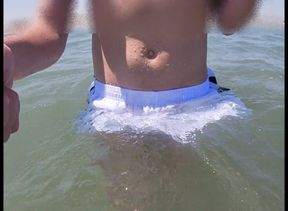 People on the Beach Freak Out When I Get Wet in Shorts