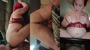 big tits asian american sissy tranny trap cum dump gets throat fucked and used bareback with creampie doggie and riding on the fuck seat