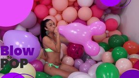 Lana Looner Playful Balloon Challenge: Bounce, Twist, and Blow to Pop!