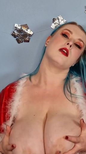 Worshipping Santa's Tits - Solo Girl