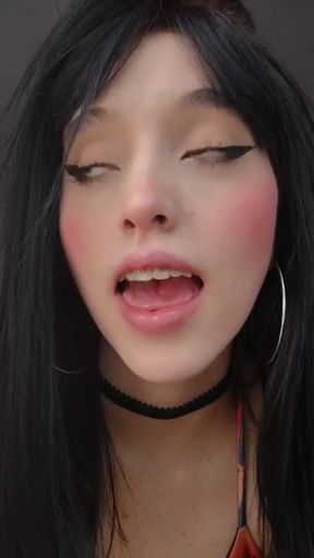 My mouth is ready for the taste of your sweet precum on my tongue.