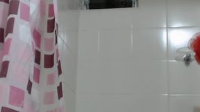 Nice in Bathroom Plays with Pussy