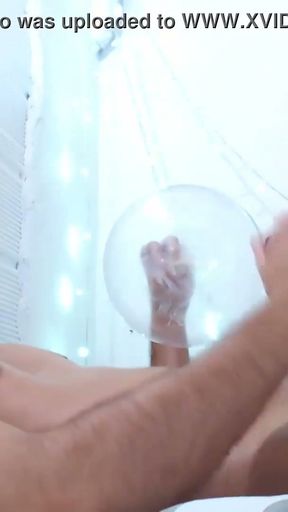 Fucking a condom until I cum inside of it - Camilo Brown   Clip 1