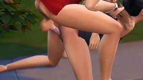 Hot amateur teen gets condom-covered fucking in Sims 4