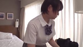 Akari's Tall Frame with Short Cut: Stunning Style Meets Huge H-Cup Boobs - Naughty Charm