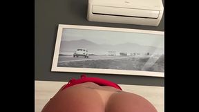 Kriok - Coloquei minha prima pra cavalgar na piroca ate gozar nela todinha