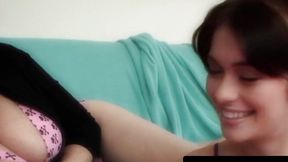 Stepmom teaches Ashlyn the art of taboo pussy play