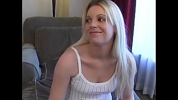HOLLIE STEVENS Sexy Blonde Teen Small Tits Huge Cock POV Blowjob and Huge Cum Facial