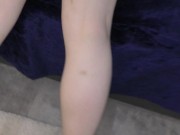 Gym with shy redhead teen ! Cum on little hairy pussy