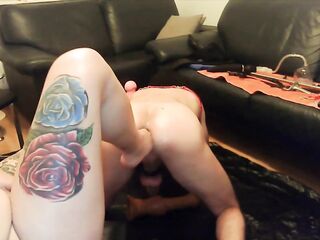In Hot HighHeels and Fishnettights This babe rips his Booty off! Footing, Bizarre Analfisting untill Prolapse