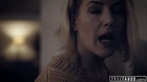 Reluctant stepson gets helped by sultry stepmom in steamy tryst