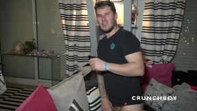 A real French straight boy fucked for Christmas by Latino twink Santa Claus