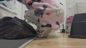 Mommy Scoops Cat Litter While Calling You Pathetic