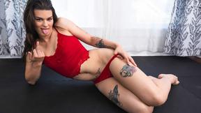 ”TGIRLS XXX - Asia Belle Sizzling Sexy In Red Lingerie”