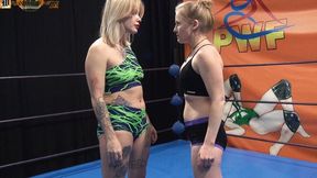 Anasthesia vs Little Bear - Female Competitive Wrestling Fight - C056 - FullHD