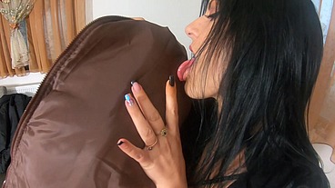 MilfyCalla - A lot of pee, golden shower, farting and cum on my new downjackets