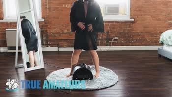 Sarah's Morning Delight: Riding Her Sex Toy to Bliss