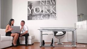 Office daydreamer imagines ass fucking sexy mini-skirt intern Coco De Mal GP628