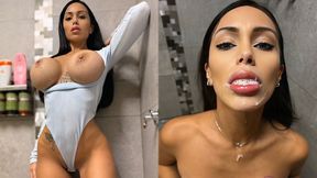 Super-hot step-Sista Taunts Step Step-brother With Her Ideal Meaty Melons - Lana Myers
